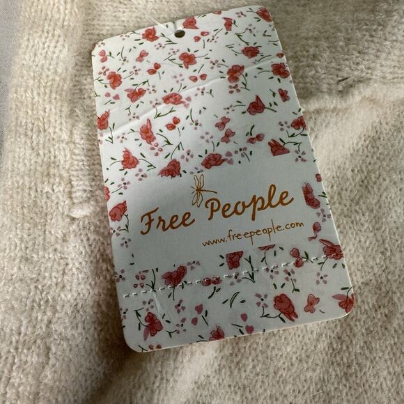 Free People Women's Cascade Cardigan Long Sleeve Solid Sweater Tan Small - Picture 6 of 7